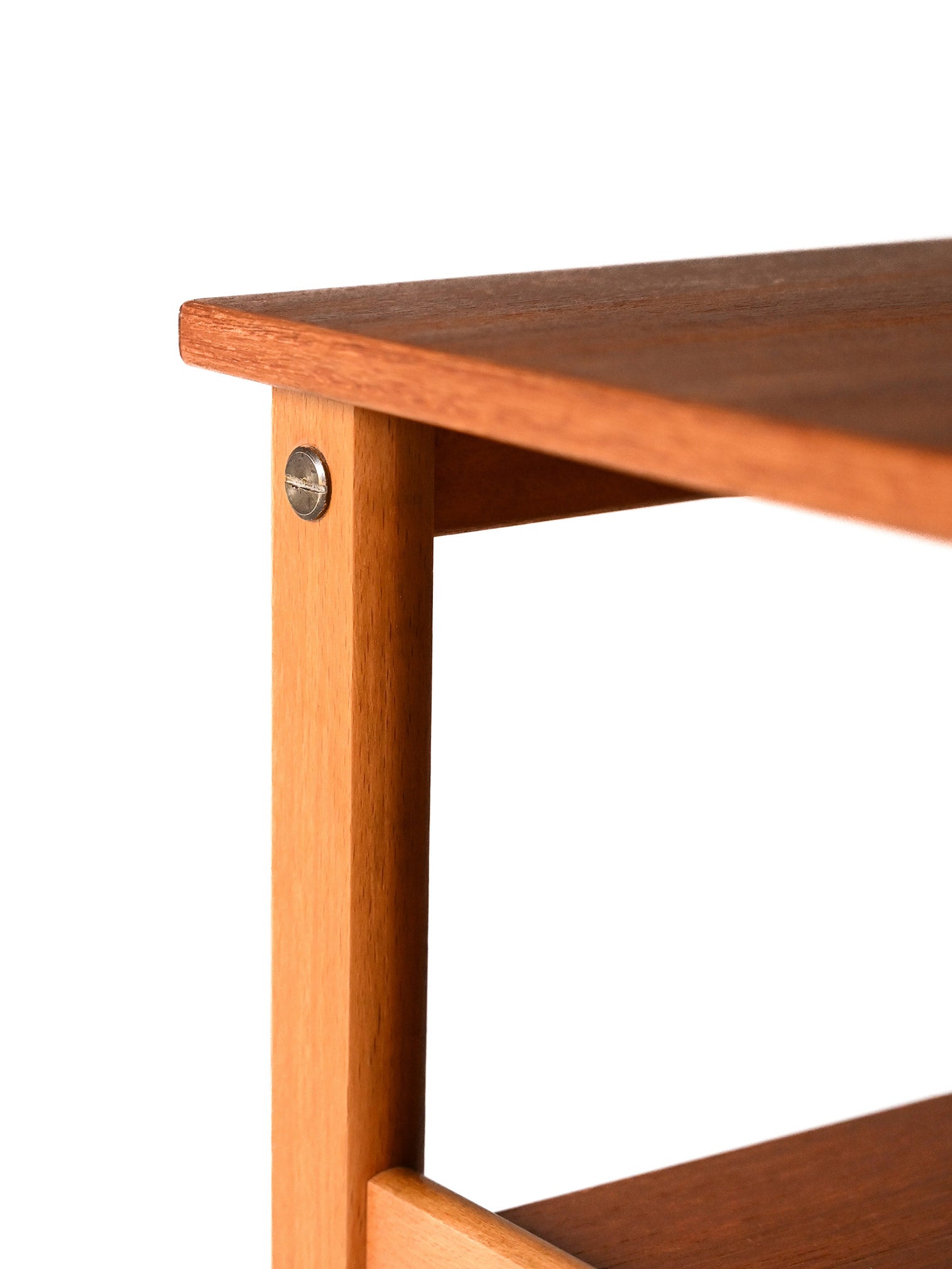 Tavolino scandinavo vintage anni 50 in faggio e teak 4
