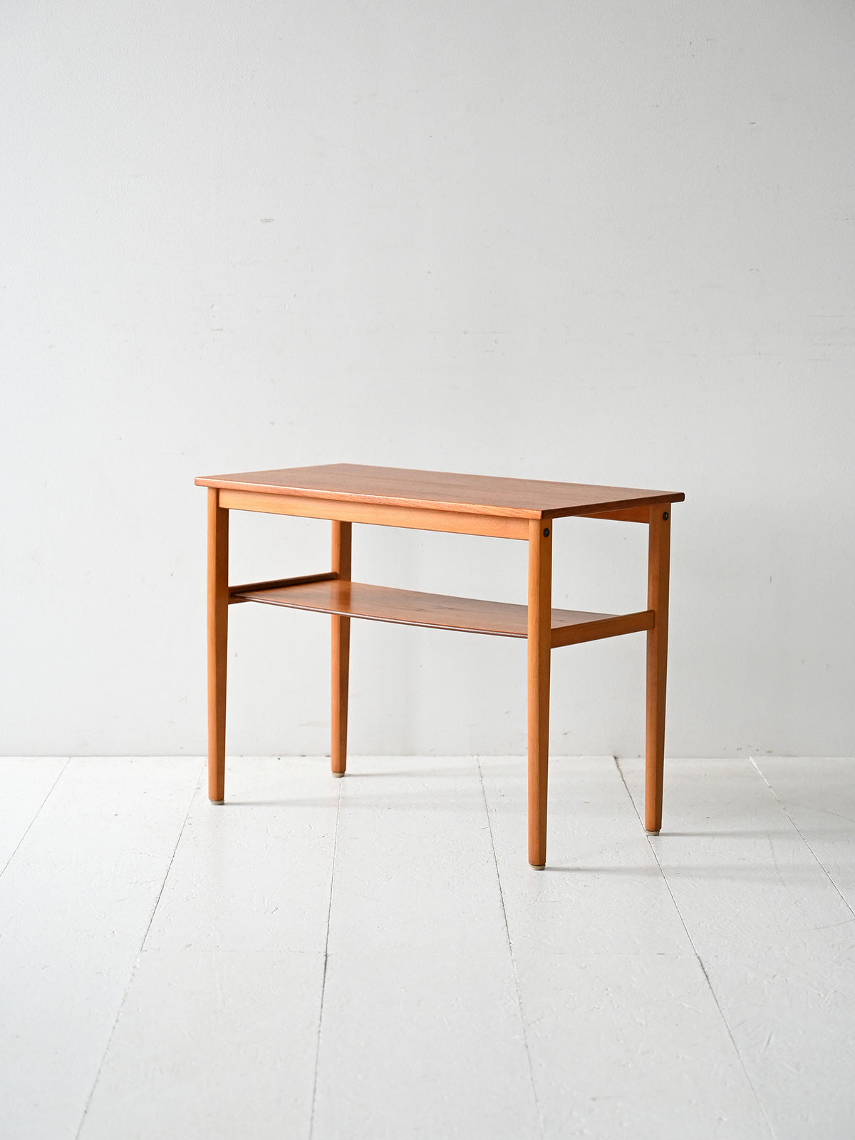 Tavolino scandinavo vintage anni 50 in faggio e teak 3