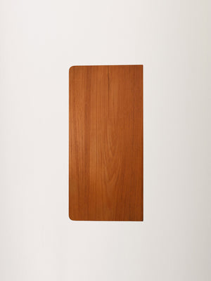 Cassettiera scandinava in teak con gambe nere 8