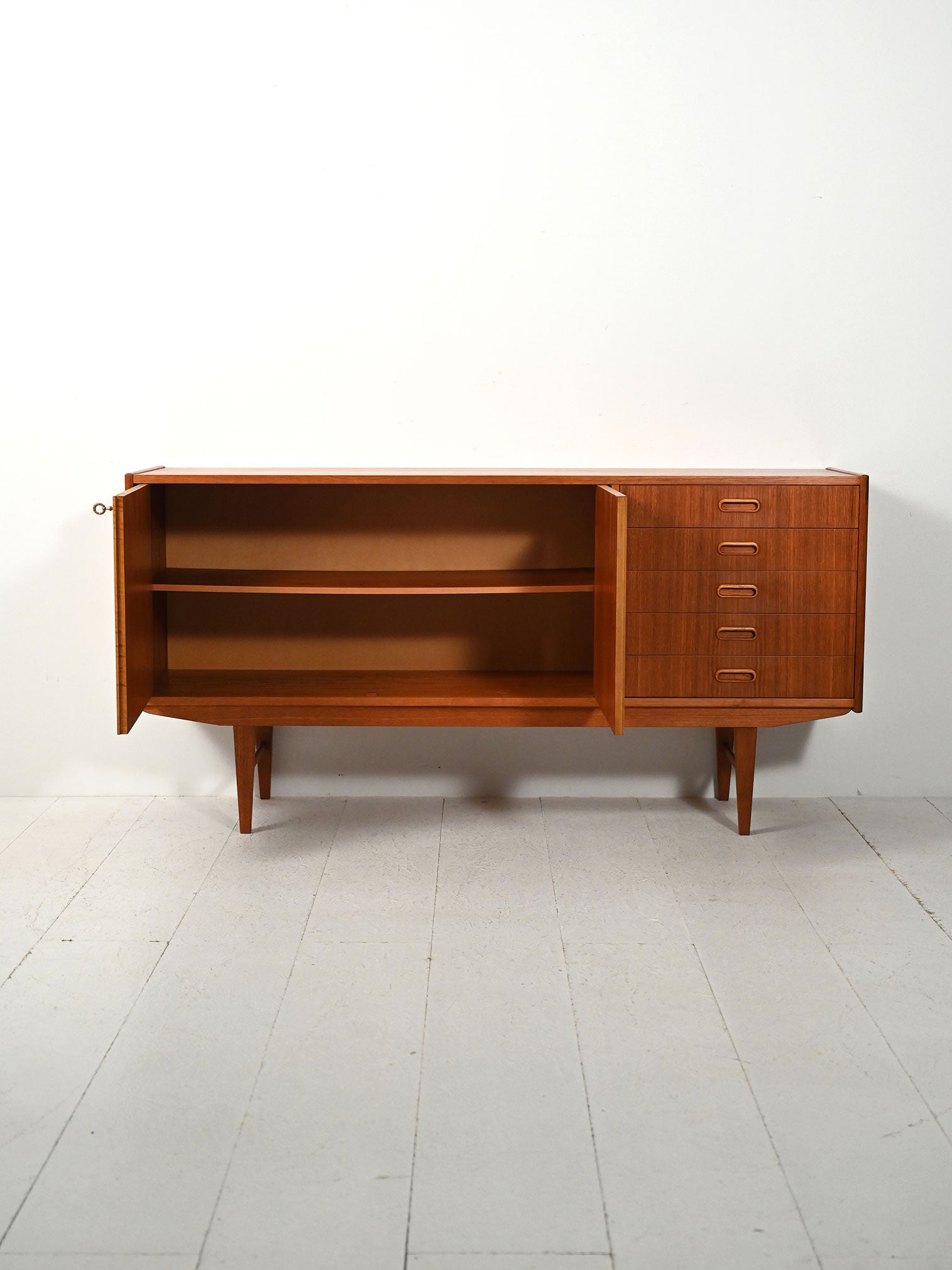 Sideboard scandinavo in teak anni ’50-’60 2