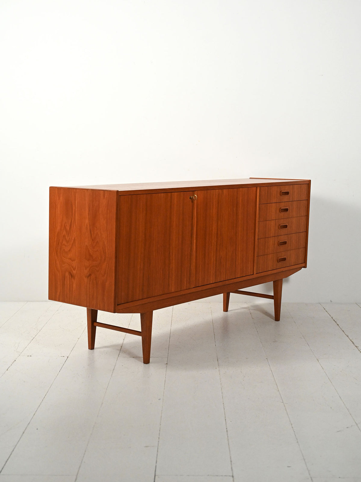 Sideboard scandinavo in teak anni ’50-’60 3