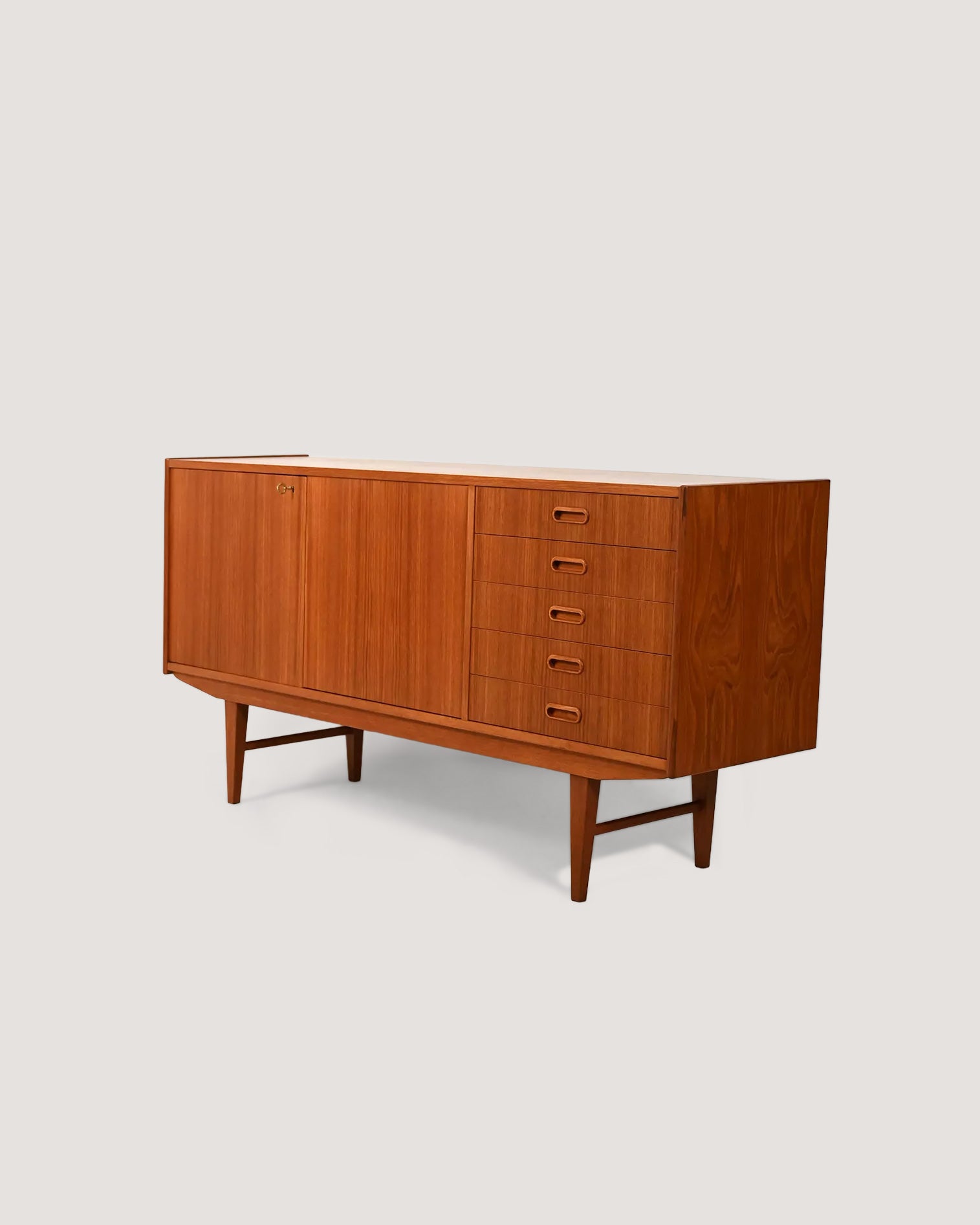 Sideboard scandinavo in teak anni ’50-’60