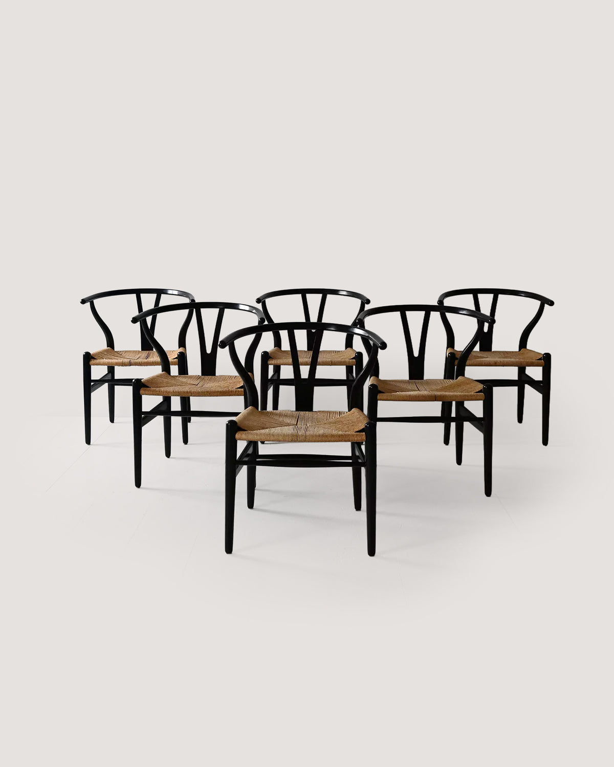 Set di 6 sedie CH24 di Hans Wegner