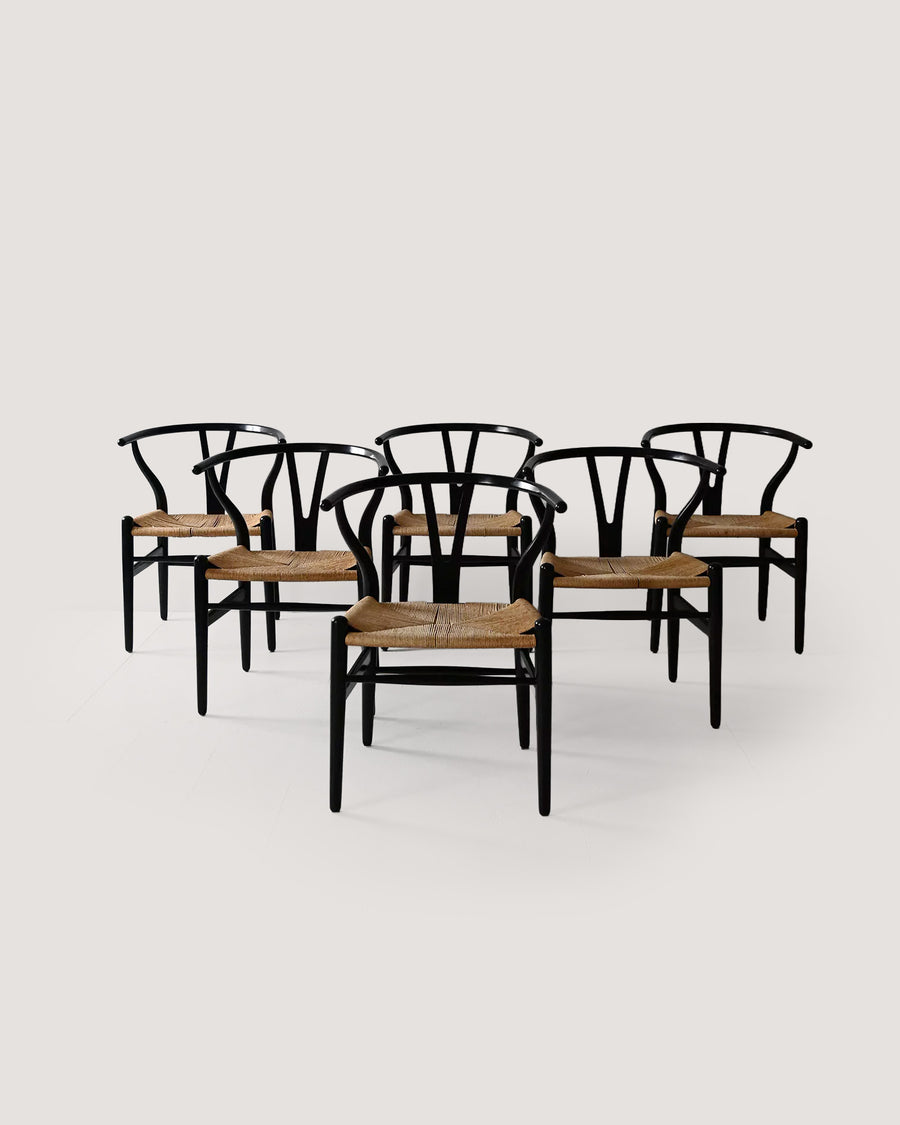 Set di 6 sedie CH24 di Hans Wegner