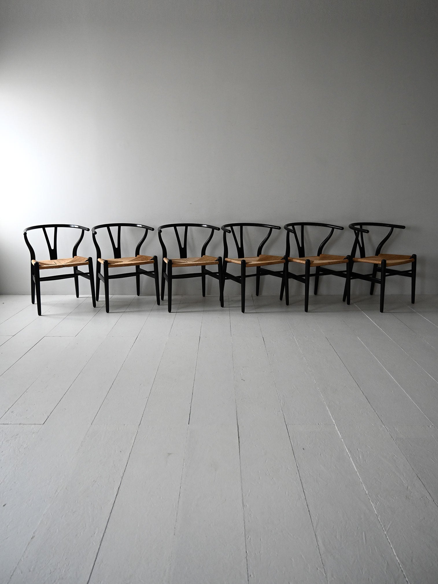 Set di 6 sedie CH24 di Hans Wegner 5