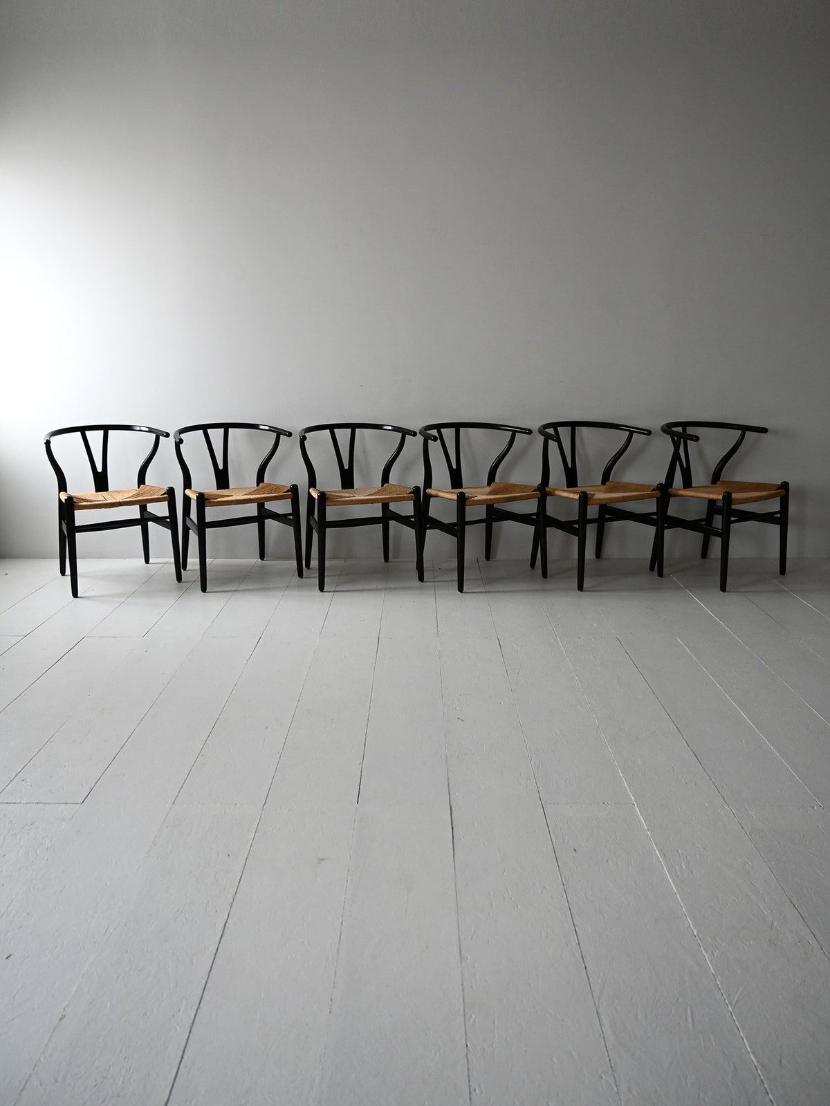 Set di 6 sedie CH24 di Hans Wegner 5