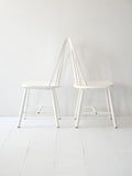 Set di 4 sedie scandinave bianche 4