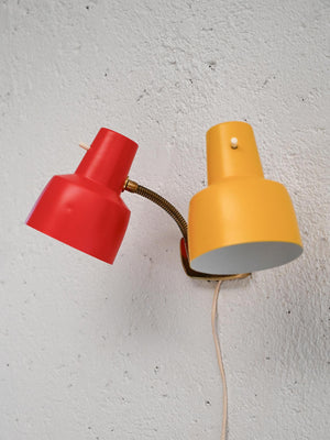 Applique scandinava anni '60 bicolore in metallo 3