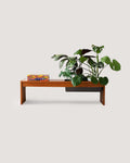 Coffee table scandinavo vintage anni 60 in teak con portafiori 6