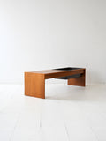Coffee table scandinavo vintage anni 60 in teak con portafiori 2