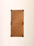 Coppia di sgabelli scandinavi vintage con seduta intrecciata 6