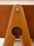 Comodino scandinavo anni 50 in teak con paglia di Vienna 8