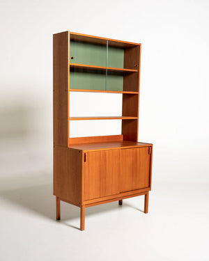 Libreria di Bertil Fridhagen con vetrinetta, anni ’60