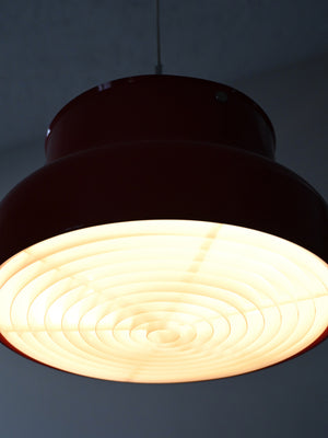 Lampada a sospensione “Bumling” rossa di Anders Pehrson 1