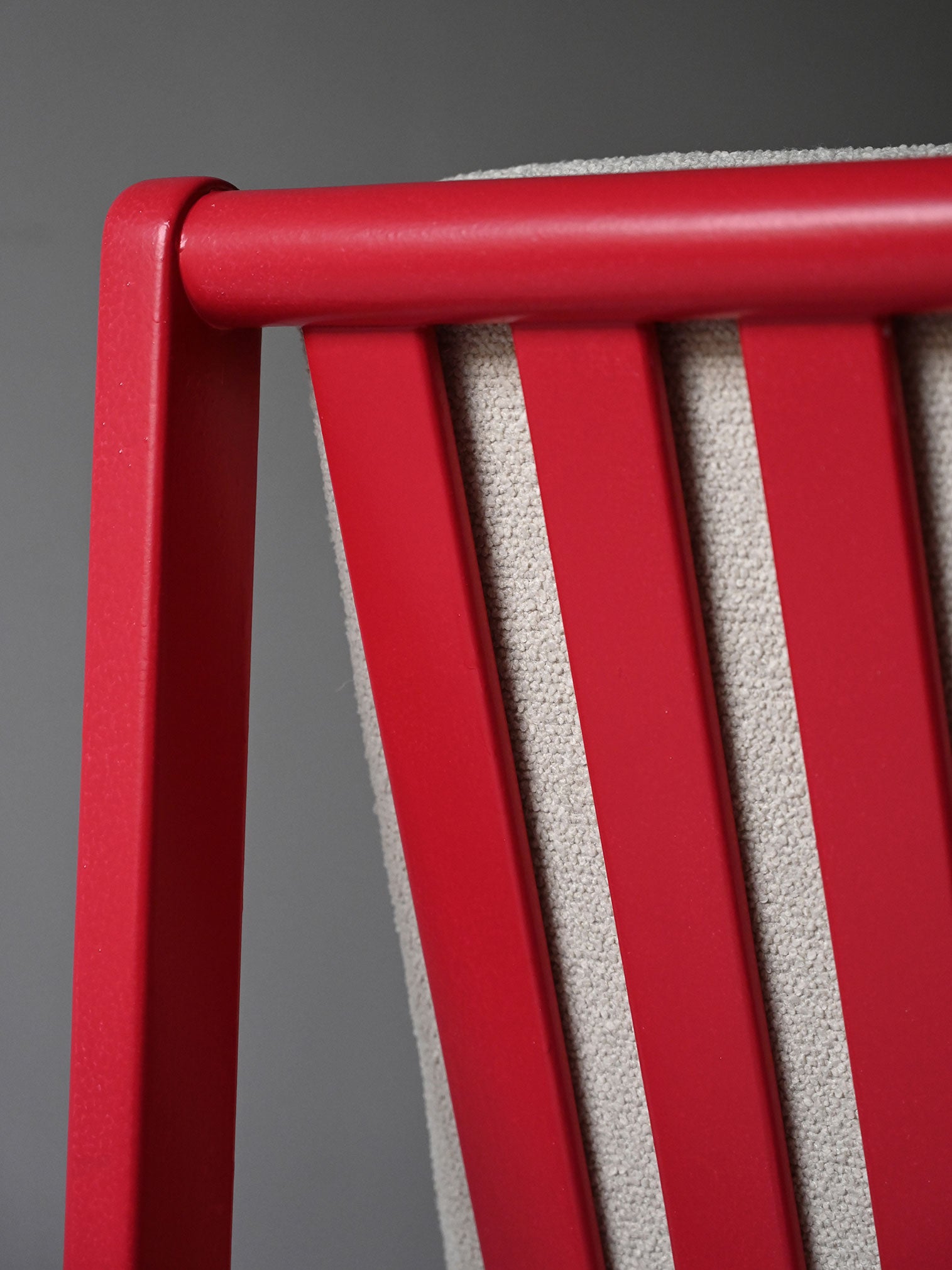 Coppia poltrone scandinave vintage rosso ciliegia 8