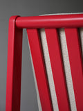 Coppia poltrone scandinave vintage rosso ciliegia 8