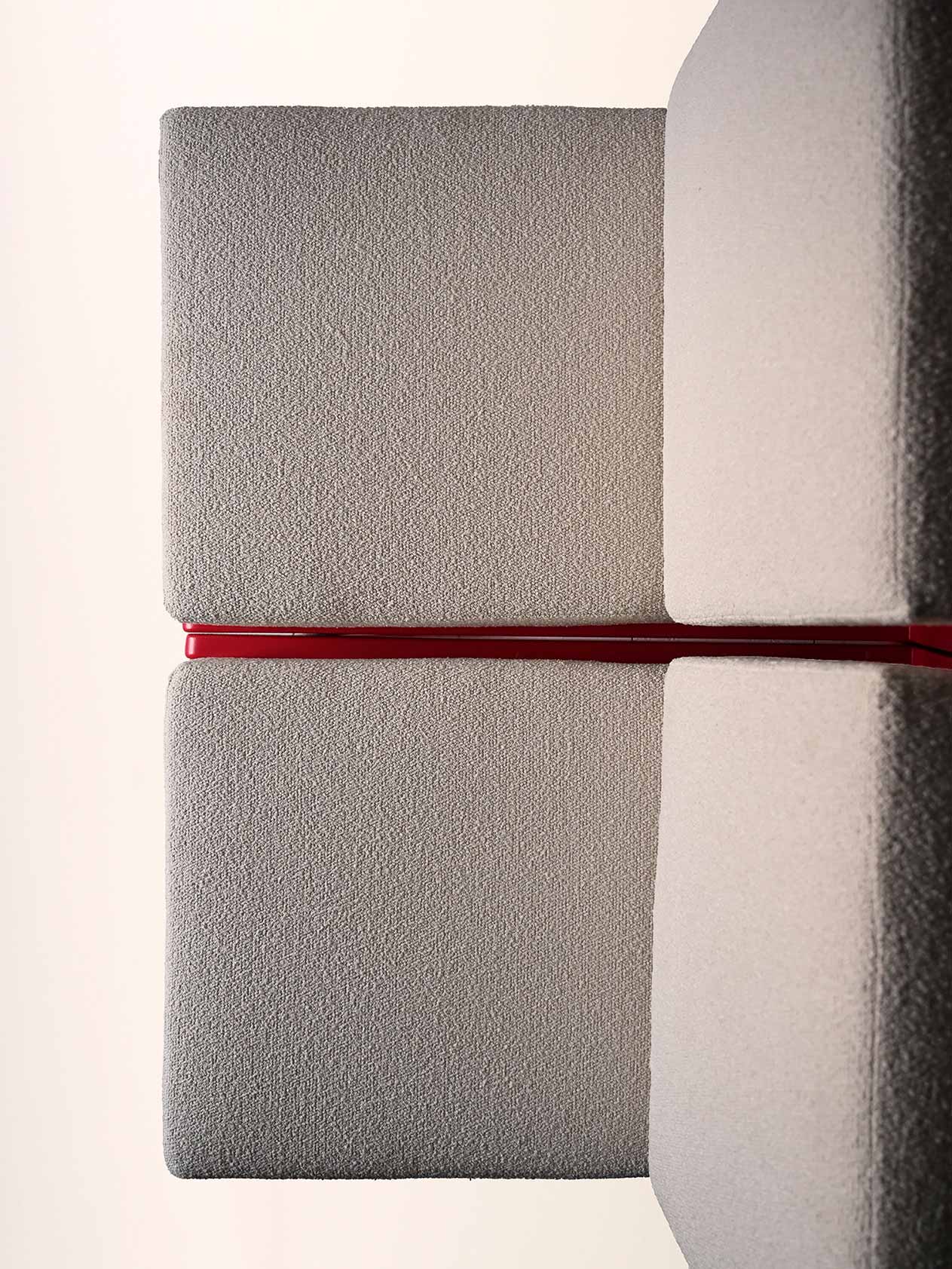 Coppia poltrone scandinave vintage rosso ciliegia 10