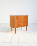 Cassettiera scandinava in rovere, anni ’60 3