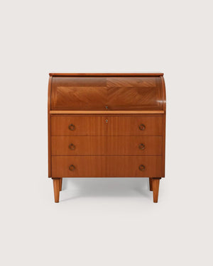 Secrétaire con gambe tornite decorate, anni ’50