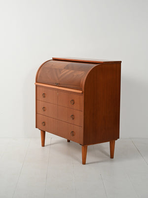 Secrétaire con gambe tornite decorate, anni ’50 4
