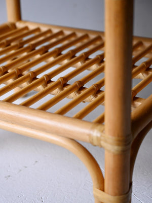 Coppia comodini DUX in bambù e rattan intrecciato 6