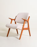 Poltrona scandinava in rovere, anni '60