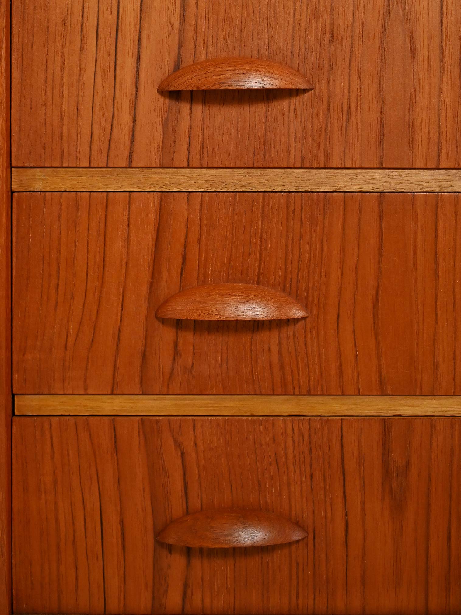 Toeletta con cassettiera scandinava in teak anni 50/60 5