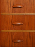 Toeletta con cassettiera scandinava in teak anni 50/60 5