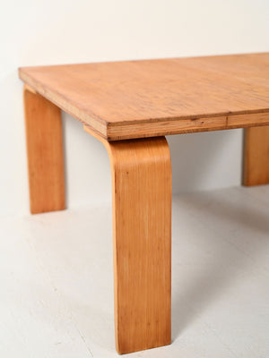 Coffee table pino e rovere anni ’60 4