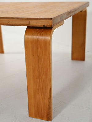 Coffee table pino e rovere anni ’60 7