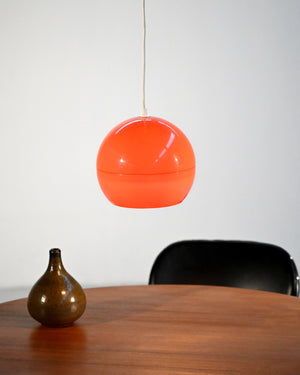 Lampada da soffitto in stile Space Age arancio, anni 60 1