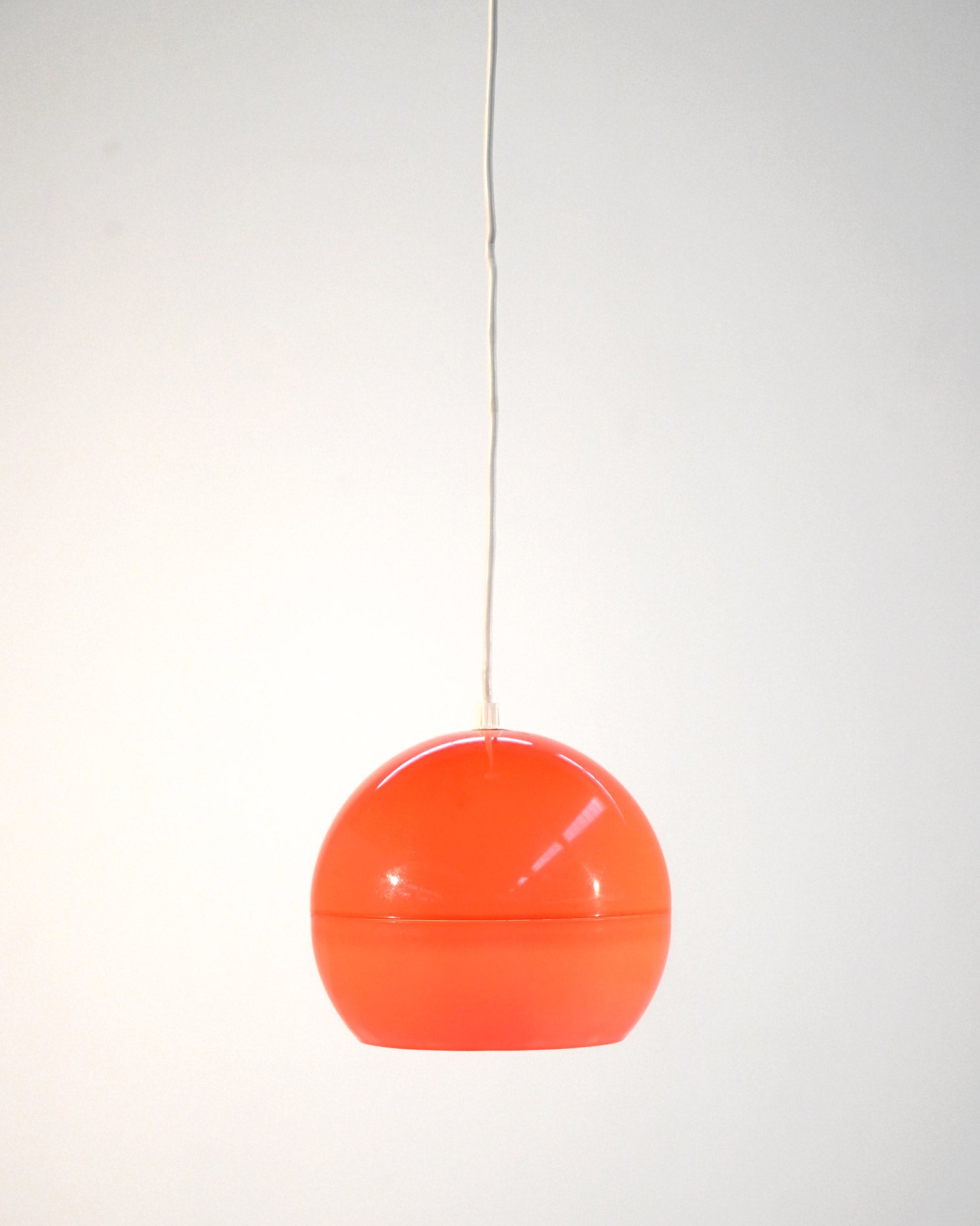 Lampada da soffitto in stile Space Age arancio, anni 60 2