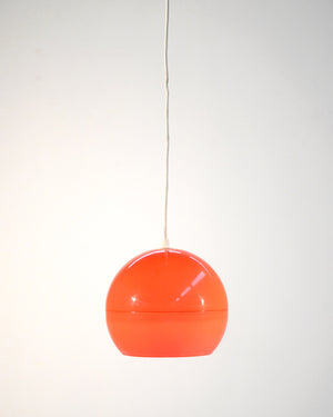 Lampada da soffitto in stile Space Age arancio, anni 60 2
