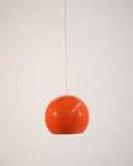 Lampada da soffitto in stile Space Age arancio, anni 60 3