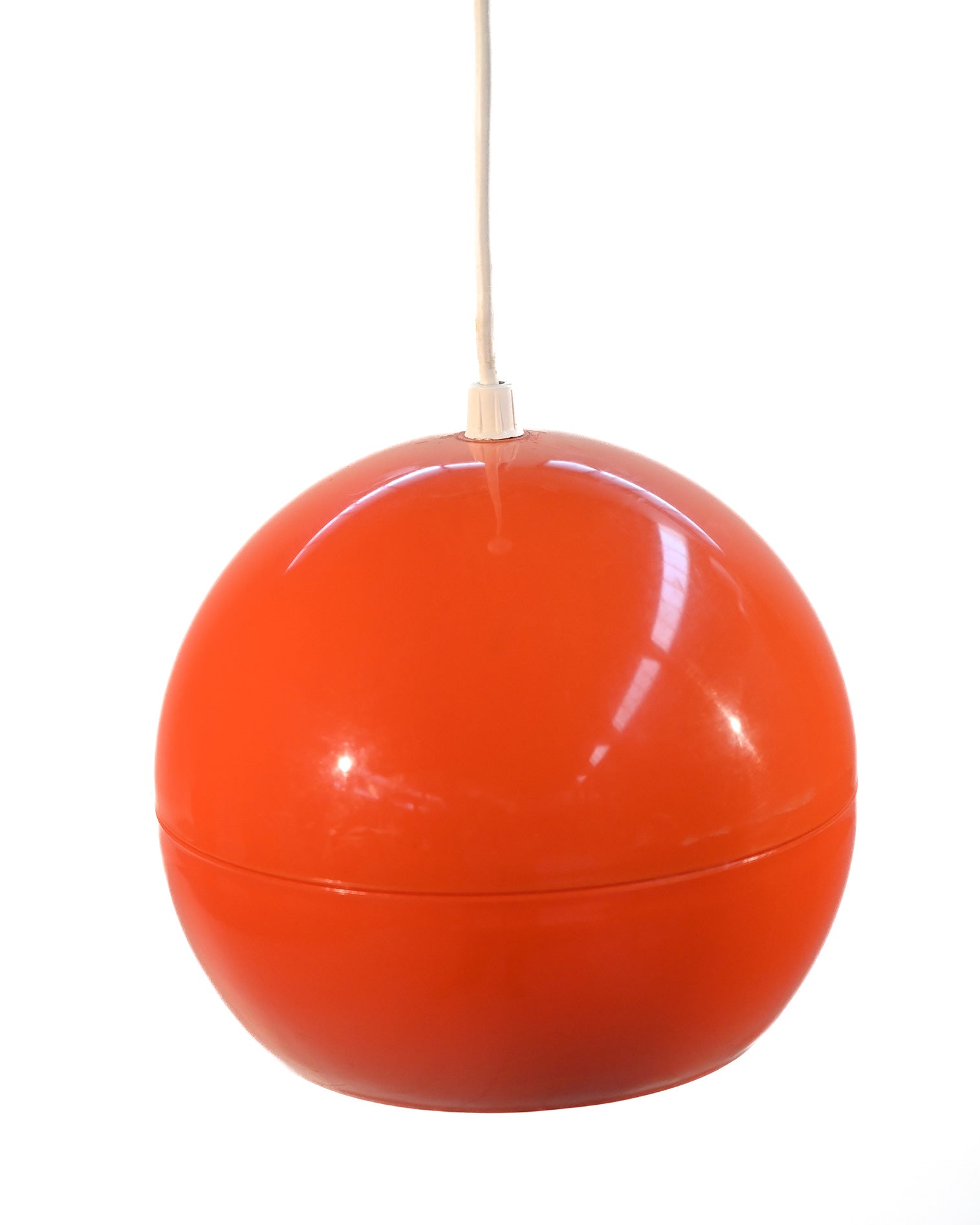 Lampada da soffitto in stile Space Age arancio, anni 60 5