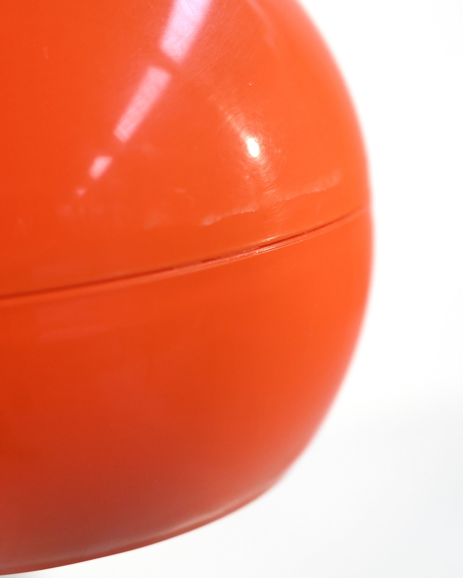 Lampada da soffitto in stile Space Age arancio, anni 60 7