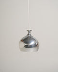 Lampada da soffitto in metallo cromato, Scandinavia, anni '60