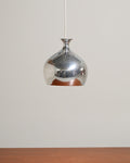 Lampada da soffitto in metallo cromato, Scandinavia, anni '60