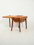Tavolino portalana scandinavo in teak e rovere 3