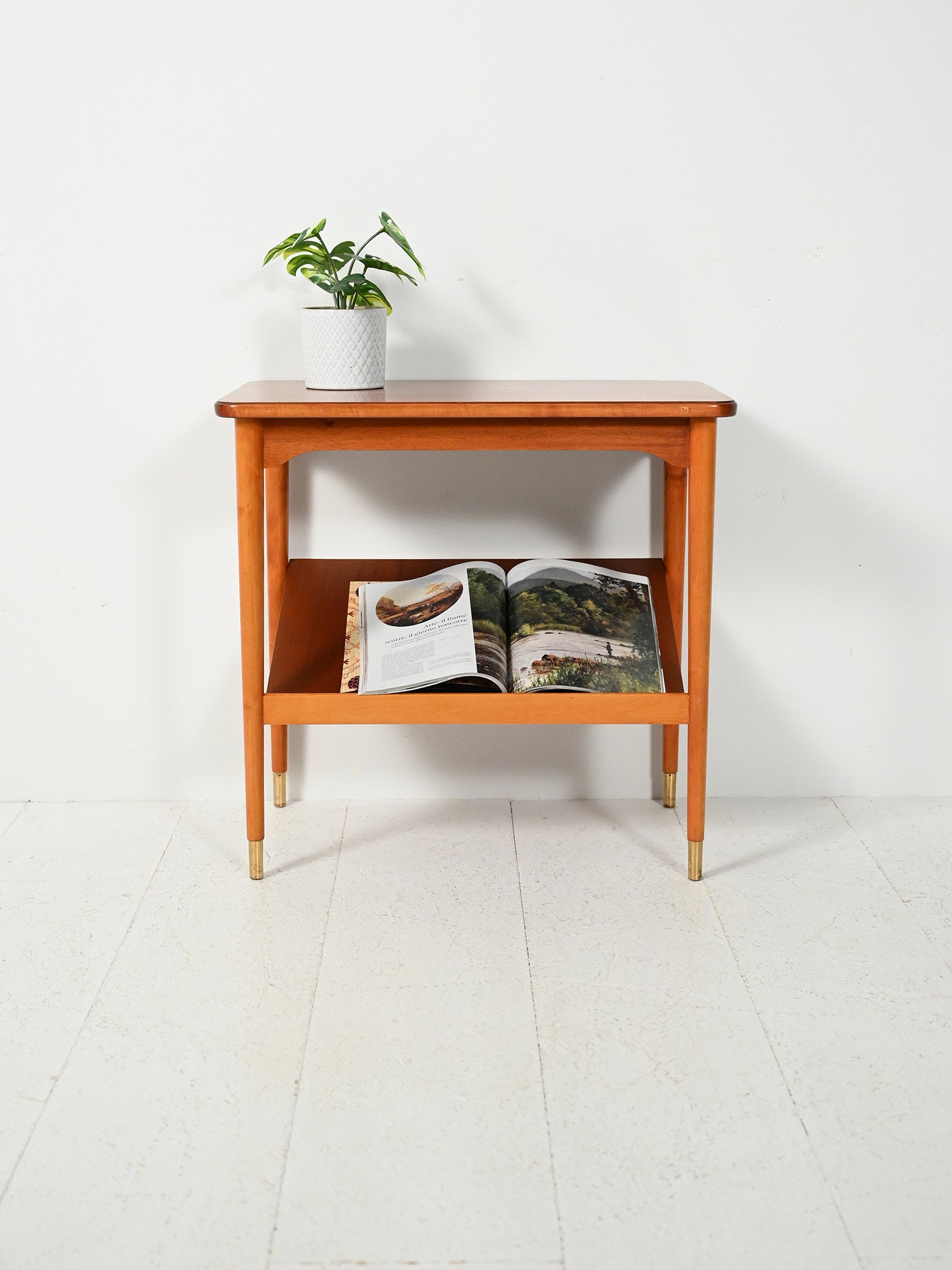 Coffee table scandinavo con mensola espositore