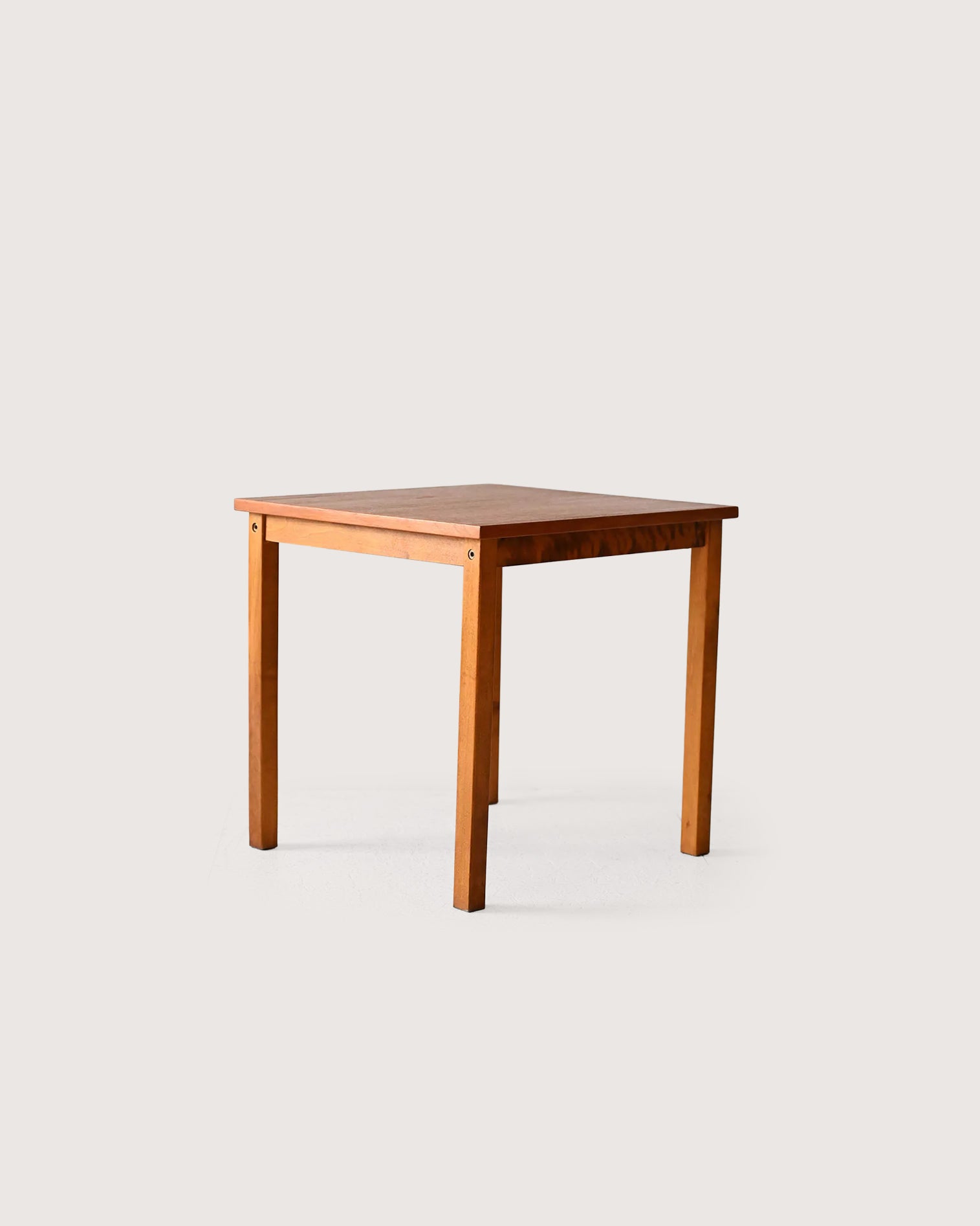Coffee table scandinavo vintage in rovere con inserti in radica