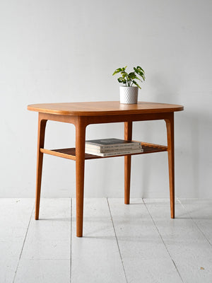 Tavolino da salotto scandinavo anni 60 in rovere