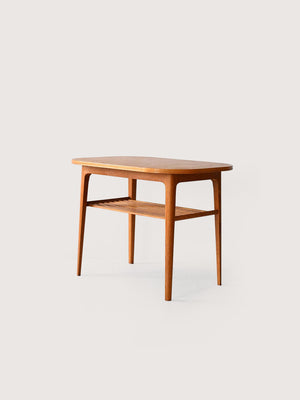 Tavolino da salotto scandinavo anni 60 in rovere