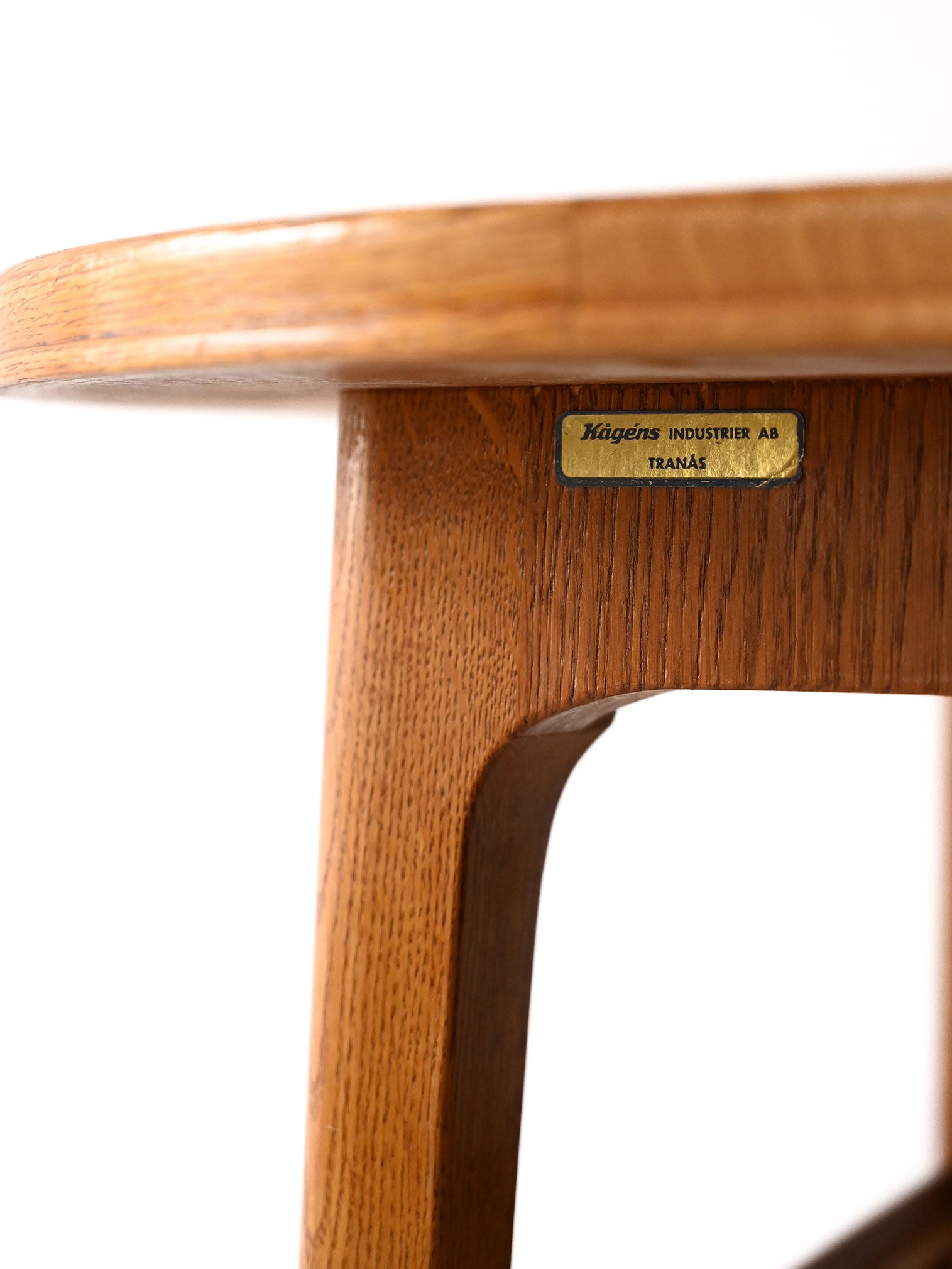 Tavolino da salotto scandinavo anni 60 in rovere