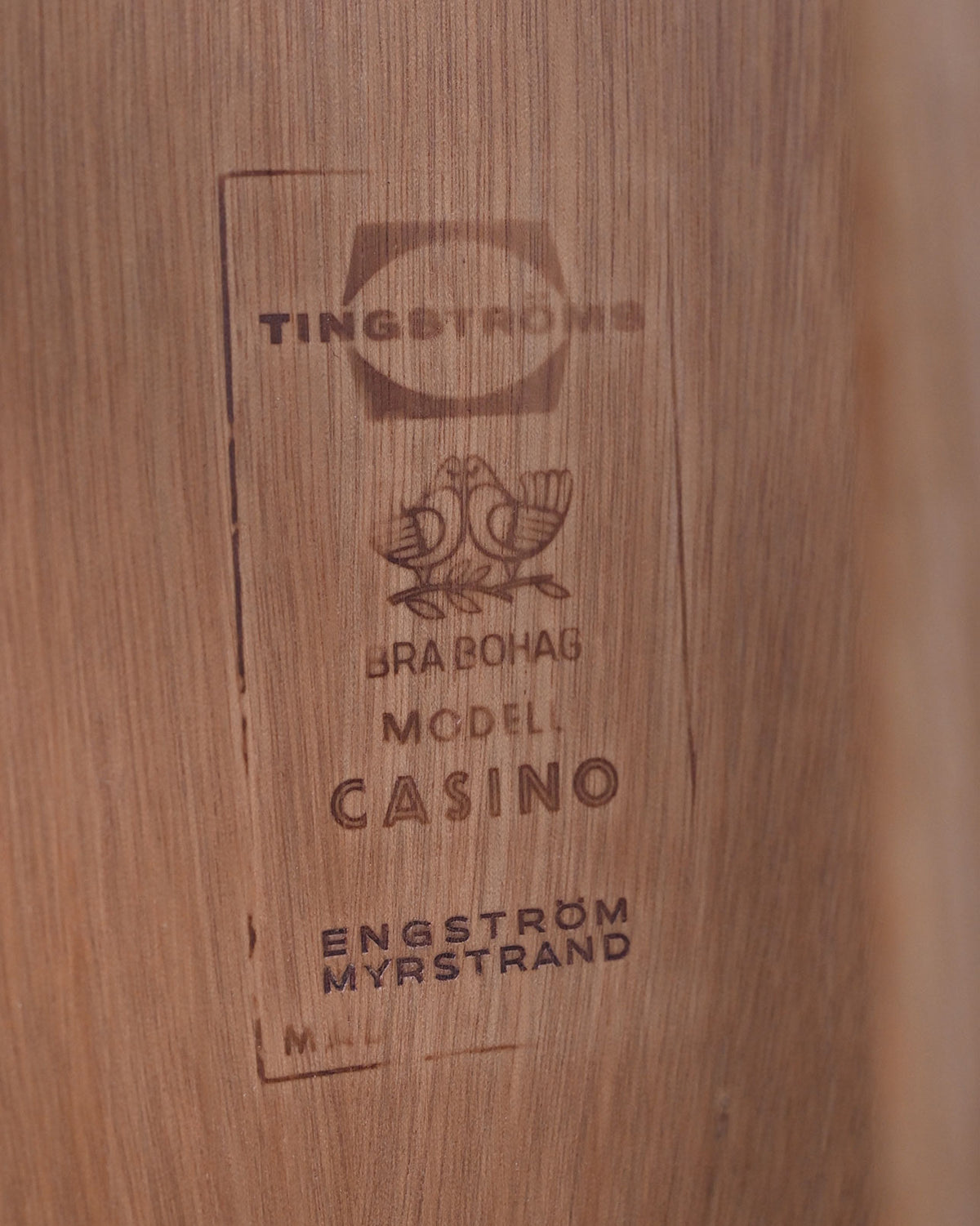 Tavolino "Casino" in rovere, Sven Engström e Gunnar Myrstrand per Tingströms, anni '60