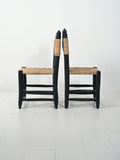 Set di cinque sedie marocchine in legno 5