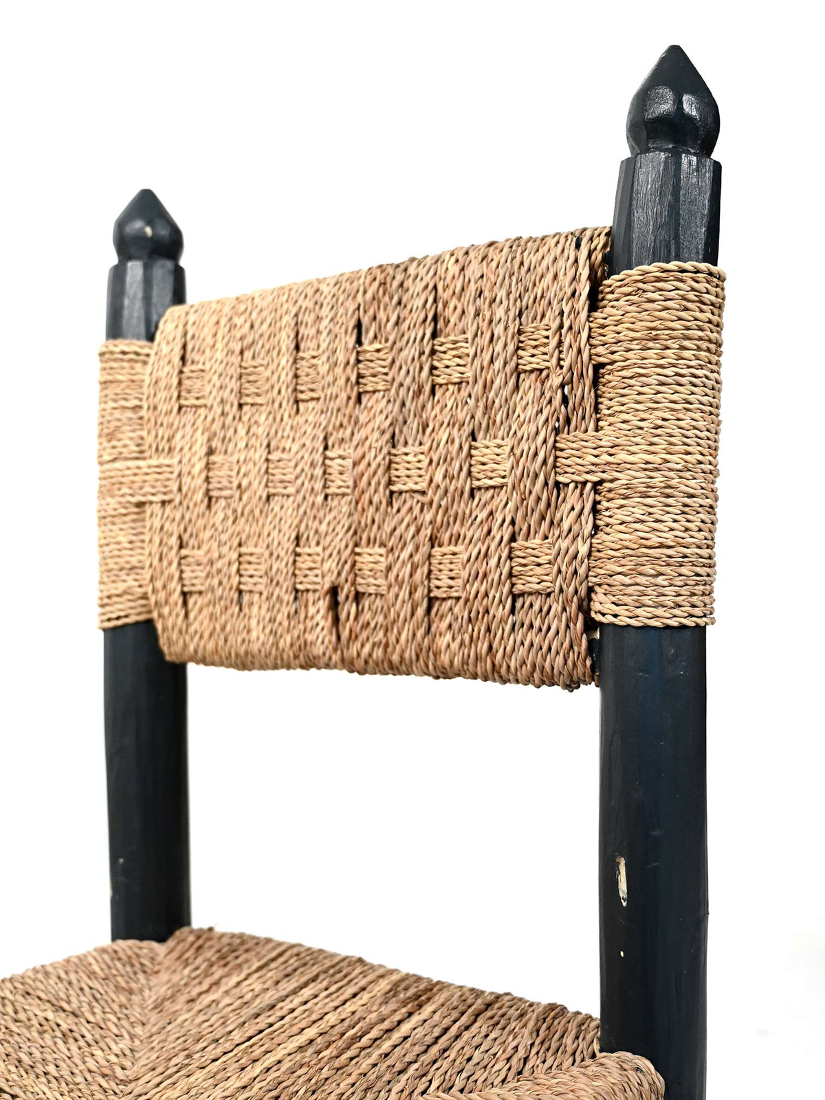 Set di cinque sedie marocchine in legno 10
