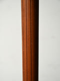 Lampada da terra teak e vetro color ambra 5