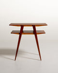 Tavolino a due livelli in teak e mogano, anni ’50
