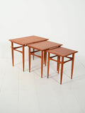 Tavolini ad incastro scandinavi anni 50–60 in teak 3